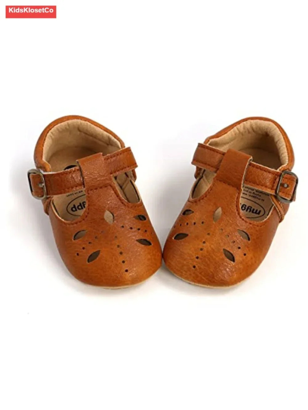 Baby Girl Mary Jane Flats PU Leather Non-Slip Toddler First Walker Princess